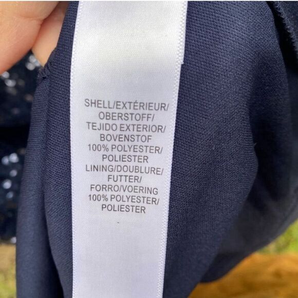 Adrianna Papell Women's Size 4 Navy Blue Sequin sleeveless Maxi Evening Gown - Picture 4 of 6